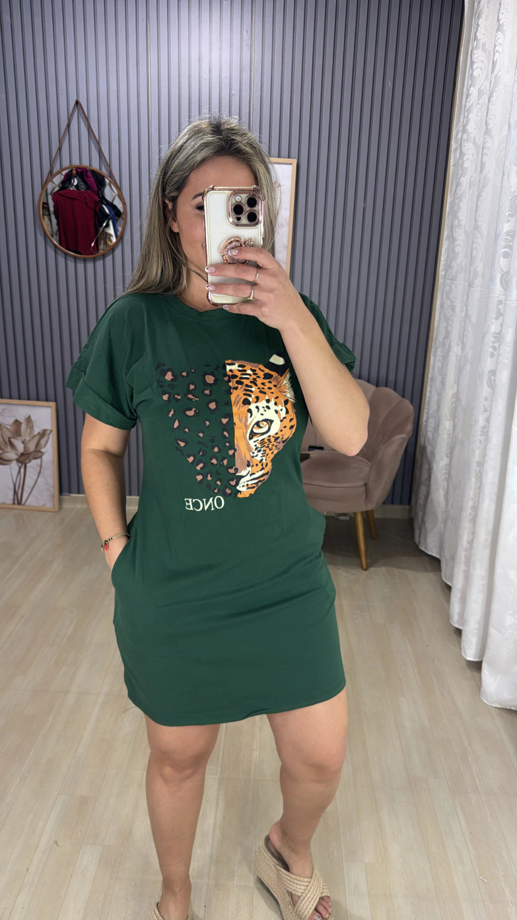 Vestido Dress Onça