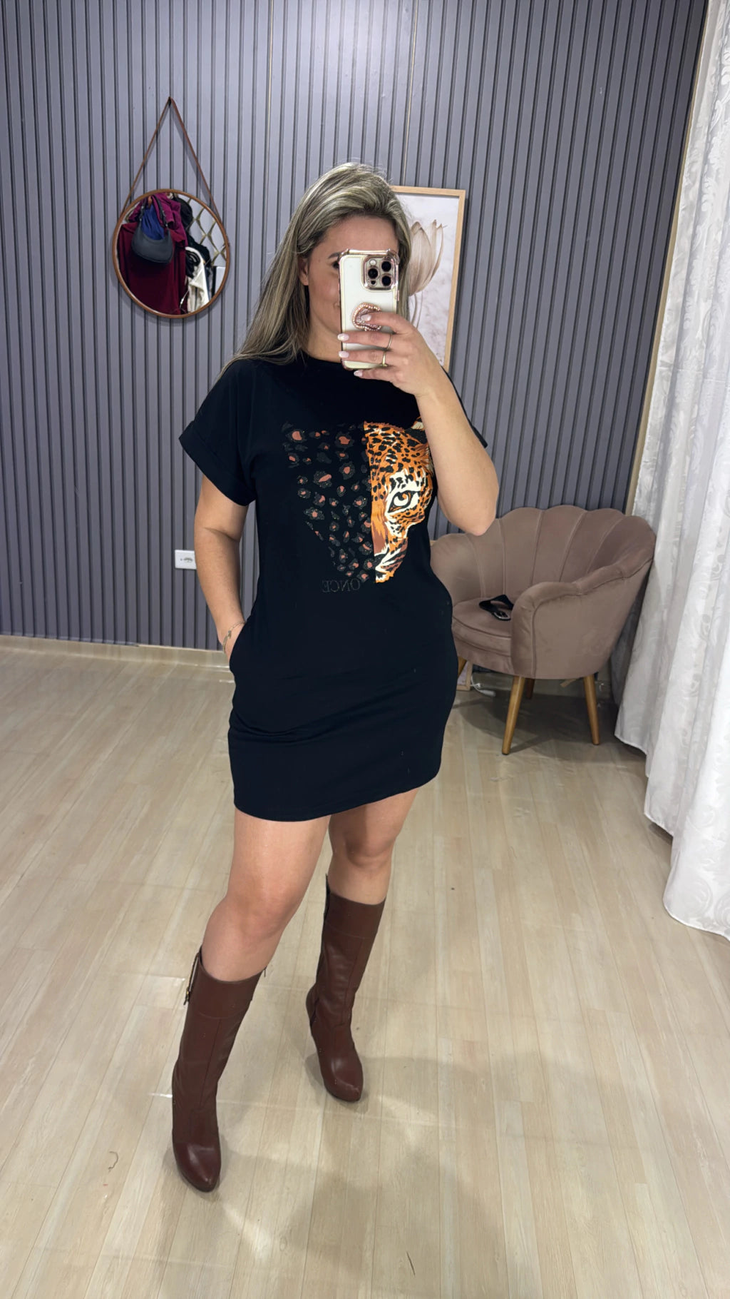 Vestido Dress Onça
